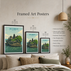 Bali's Tanah Lot - Indonesia - Travel Art Wall Deco Poster - Art Print - Travel Art Poster