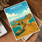 Komodo Island - Indonesia - Travel Art Wall Deco Poster - Art Print - Travel Art Poster