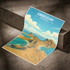 Komodo Island - Indonesia - Travel Art Wall Deco Poster - Art Print - Travel Art Poster