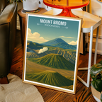 Mount Bromo - Indonesia - Travel Art Wall Deco Poster - Art Print - Travel Art Poster