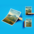 Mount Bromo - Indonesia - Travel Art Wall Deco Poster - Art Print - Travel Art Poster
