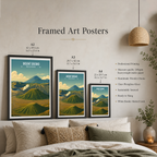 Mount Bromo - Indonesia - Travel Art Wall Deco Poster - Art Print - Travel Art Poster