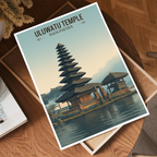 Uluwatu Temple - Indonesia - Travel Art Wall Deco Poster - Art Print - Travel Art Poster