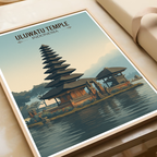 Uluwatu Temple - Indonesia - Travel Art Wall Deco Poster - Art Print - Travel Art Poster