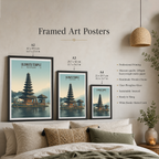Uluwatu Temple - Indonesia - Travel Art Wall Deco Poster - Art Print - Travel Art Poster