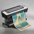 Azadi Tower - Iran - Travel Art Wall Deco Poster - Art Print - Travel Art Poster