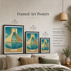 Azadi Tower - Iran - Travel Art Wall Deco Poster - Art Print - Travel Art Poster