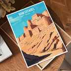 Bam Citadel - Iran - Travel Art Wall Deco Poster - Art Print - Travel Art Poster