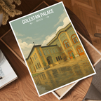 Golestan Palace - Iran - Travel Art Wall Deco Poster - Art Print - Travel Art Poster