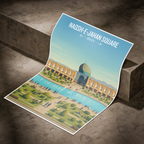 Naqsh-e-Jahan Square - Isfahan - Iran - Travel Art Wall Deco Poster - Art Print - Travel Art Poster