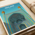 Naqsh-e-Jahan - Iran - Travel Art Wall Deco Poster - Art Print - Travel Art Poster
