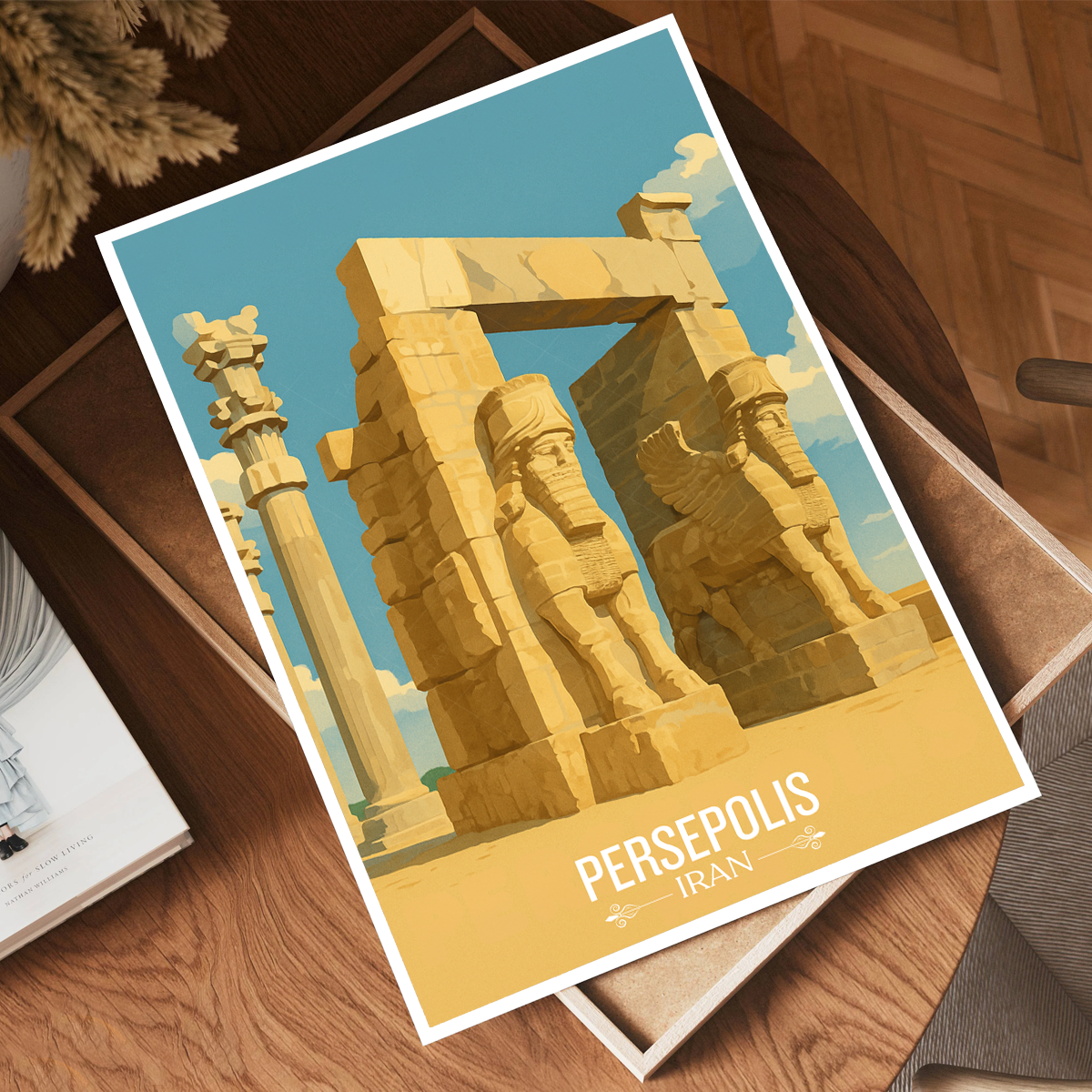 Perspolis - Iran - Travel Art Wall Deco Poster - Art Print - Travel Art Poster