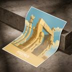 Perspolis - Iran - Travel Art Wall Deco Poster - Art Print - Travel Art Poster