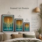 Sheikh Lotfollah Mosque - Iran - Travel Art Wall Deco Poster - Art Print - Travel Art Poster