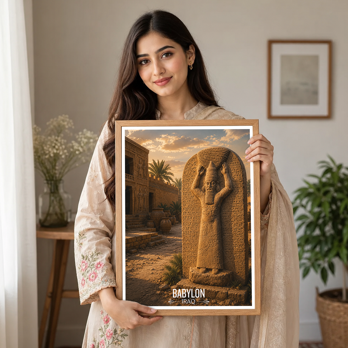 Babylon - Iraq - Travel Art Wall Deco Poster - Art Print - Travel Art Poster
