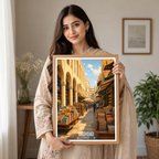 Baghdad Market - Iraq - Travel Art Wall Deco Poster - Art Print - Travel Art Poster