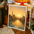 Basra - Iraq - Travel Art Wall Deco Poster - Art Print - Travel Art Poster