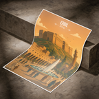 Erbil - Iraq - Travel Art Wall Deco Poster - Art Print - Travel Art Poster