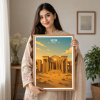 Hatra - Iraq - Travel Art Wall Deco Poster - Art Print - Travel Art Poster