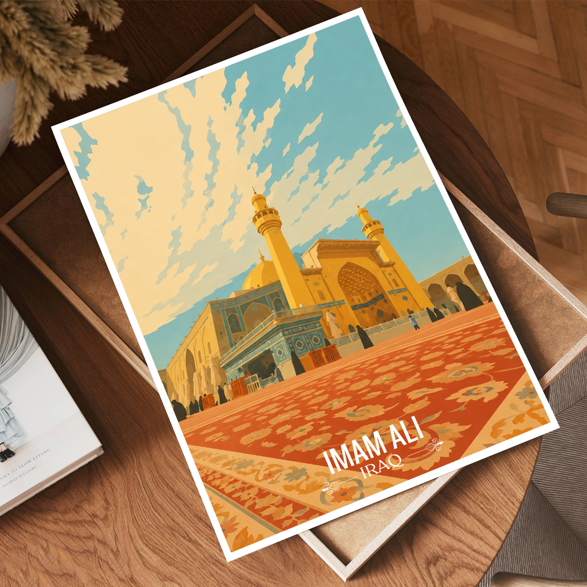 Imam Ali Roza - Iraq - Travel Art Wall Deco Poster - Art Print - Travel Art Poster