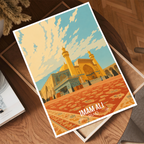Imam Ali Roza - Iraq - Travel Art Wall Deco Poster - Art Print - Travel Art Poster