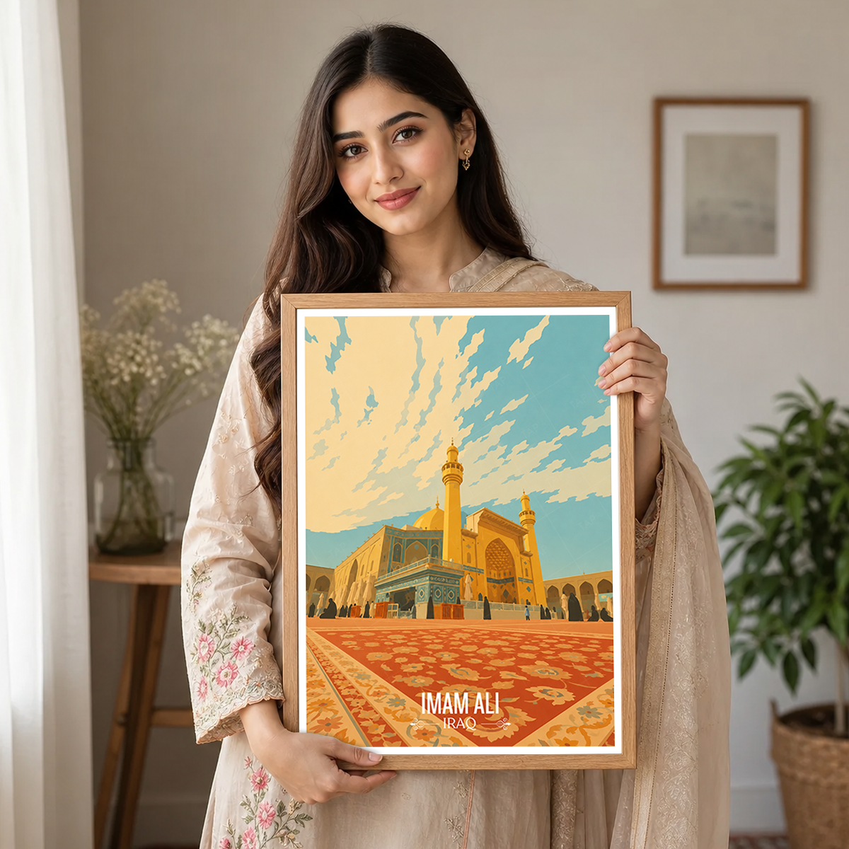 Imam Ali Roza - Iraq - Travel Art Wall Deco Poster - Art Print - Travel Art Poster