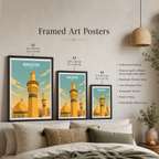 Imam Hussain Roza - Iraq - Travel Art Wall Deco Poster - Art Print - Travel Art Poster