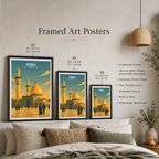 Karbala Place of Martyrdom - Iraq - Travel Art Wall Deco Poster - Art Print - Travel Art Poster