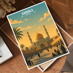 Karbala Place of Sacrifice - Iraq - Travel Art Wall Deco Poster - Art Print - Travel Art Poster