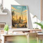 Karbala Place of Sacrifice - Iraq - Travel Art Wall Deco Poster - Art Print - Travel Art Poster