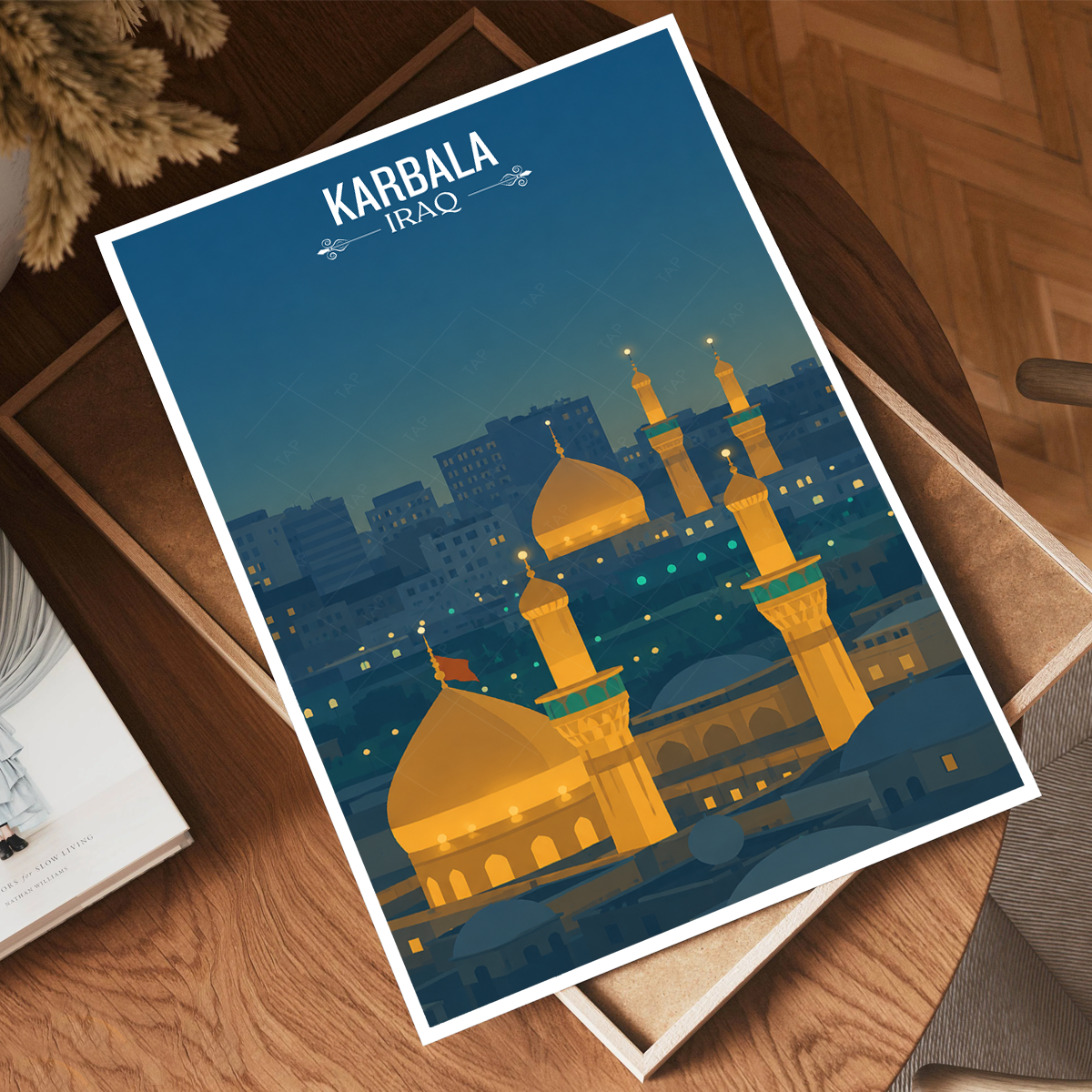 Karbala - Iraq - Travel Art Wall Deco Poster - Art Print - Travel Art Poster