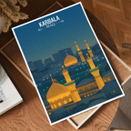 Karbala - Iraq - Travel Art Wall Deco Poster - Art Print - Travel Art Poster