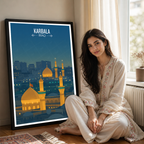 Karbala - Iraq - Travel Art Wall Deco Poster - Art Print - Travel Art Poster