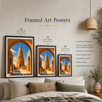 Malwiya Minaret - Iraq - Travel Art Wall Deco Poster - Art Print - Travel Art Poster
