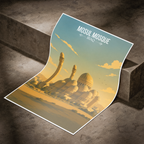 Mosul Mosque - Iraq - Travel Art Wall Deco Poster - Art Print - Travel Art Poster