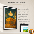 Roza Imam Ali - Iraq - Travel Art Wall Deco Poster - Art Print - Travel Art Poster