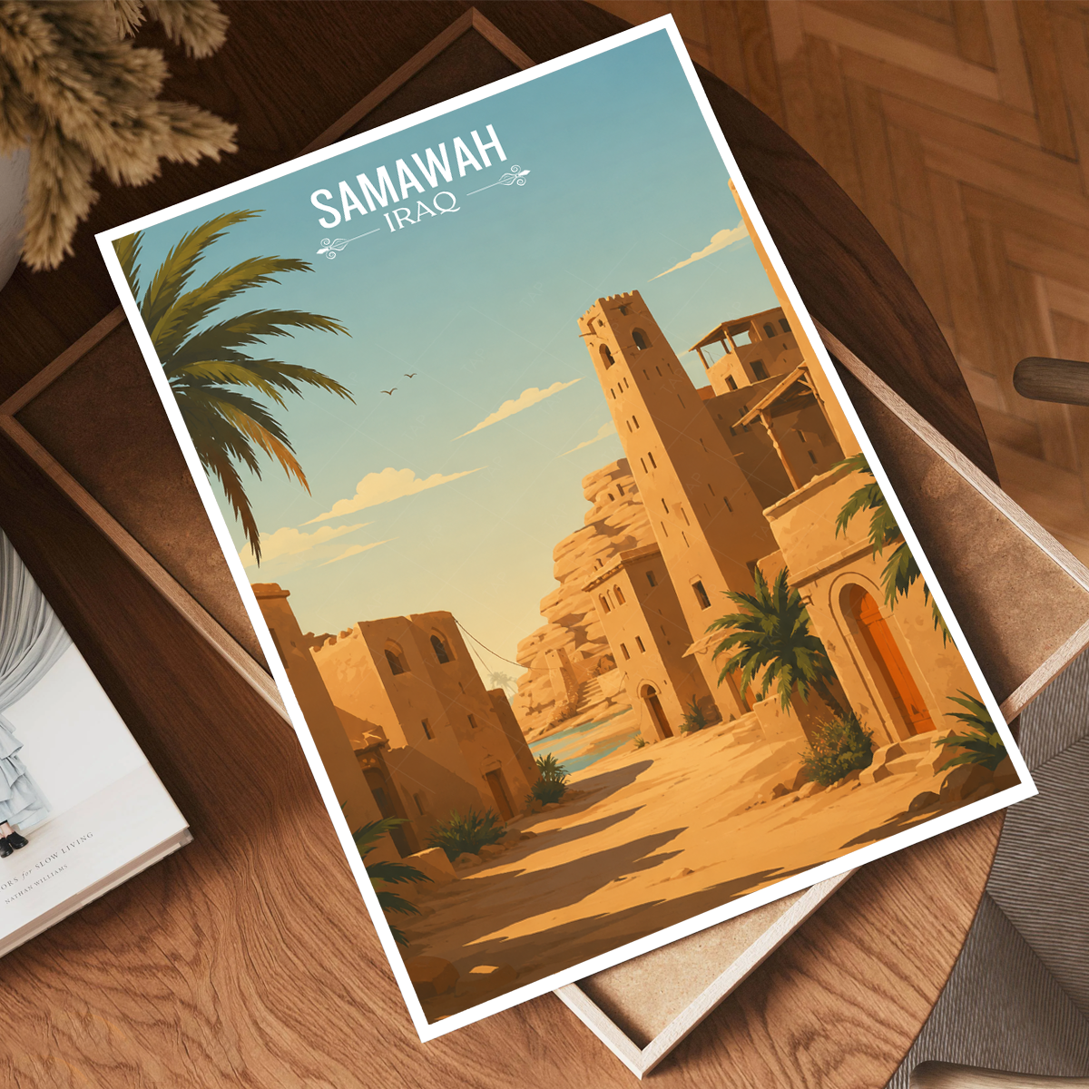 Samawah - Iraq - Travel Art Wall Deco Poster - Art Print - Travel Art Poster