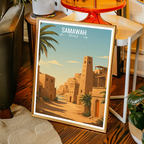 Samawah - Iraq - Travel Art Wall Deco Poster - Art Print - Travel Art Poster