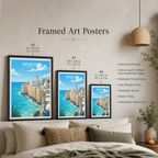 Acre Old Town - Israel - Travel Art Wall Deco Poster - Art Print - Travel Art Poster