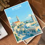 Bethlehem - Israel - Travel Art Wall Deco Poster - Art Print - Travel Art Poster