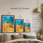 Church of Holy Sepulchre - Israel - Travel Art Wall Deco Poster - Art Print - Travel Art Poster