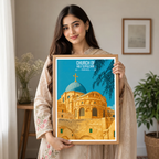 Church of Holy Sepulchre - Israel - Travel Art Wall Deco Poster - Art Print - Travel Art Poster