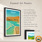 Dead Sea - Israel - Travel Art Wall Deco Poster - Art Print - Travel Art Poster