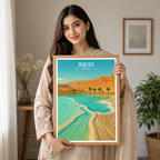 Dead Sea - Israel - Travel Art Wall Deco Poster - Art Print - Travel Art Poster
