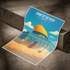 Dome of the Rock - Israel - Travel Art Wall Deco Poster - Art Print - Travel Art Poster