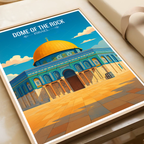 Dome of the Rock - Israel - Travel Art Wall Deco Poster - Art Print - Travel Art Poster