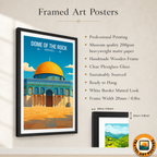 Dome of the Rock - Israel - Travel Art Wall Deco Poster - Art Print - Travel Art Poster