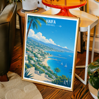 Haifa - Israel - Travel Art Wall Deco Poster - Art Print - Travel Art Poster