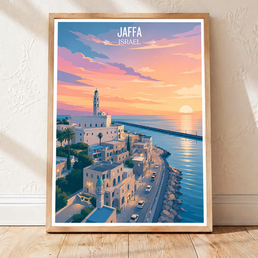 Jaffa - Israel - Travel Art Wall Deco Poster - Art Print - Travel Art Poster