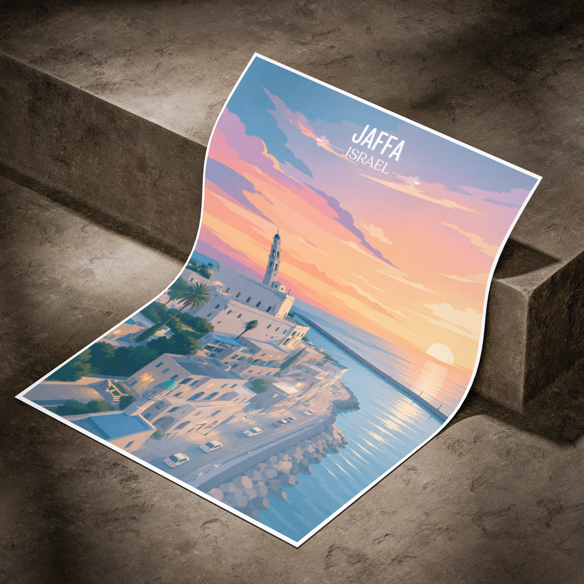 Jaffa - Israel - Travel Art Wall Deco Poster - Art Print - Travel Art Poster